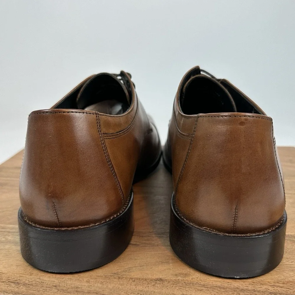 New Mens Johnston & Murphy Novick Cap Toe Oxfords‎ Leather Dress Shoes Sz 16 D